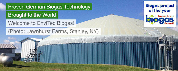 Image of Envitec biogas installation in Stanley, New York