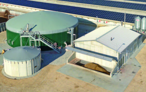 Image of Envitec biogas plant at a farm